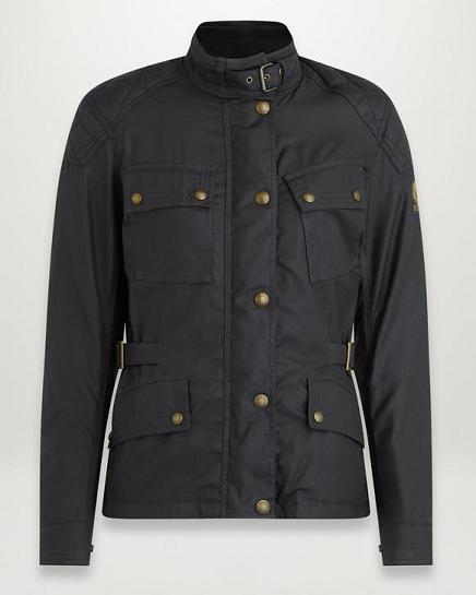 Blouson Moto Belstaff Femme Phillis Noir Coton France CZ3652879